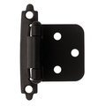 Brainerd Mfg/Liberty Hdw FLT BLK Overlay Hinge H0103AZ-FB-O3